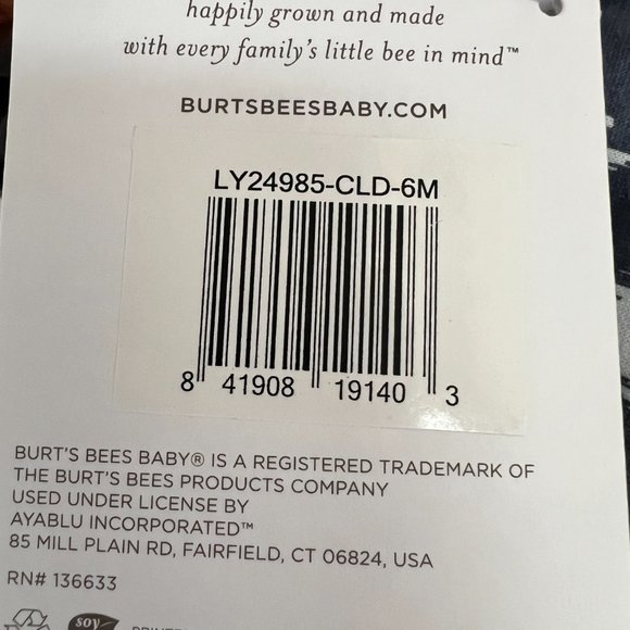 Burt's Bees Baby Ikat Chevron Top & Short - Picture 2 of 3